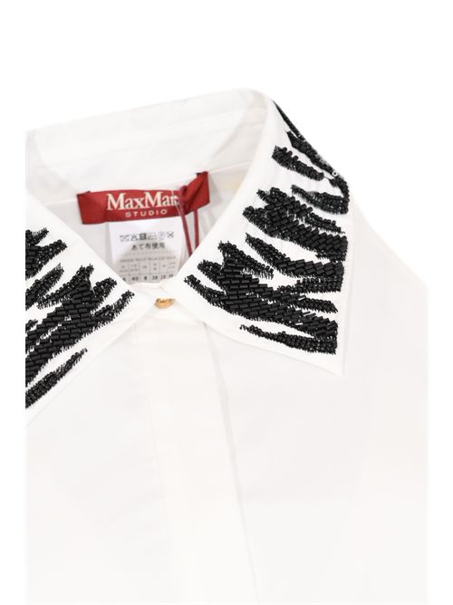 Abito chemisier MSTUBICATO in popeline con cintura MAX MARA STUDIO | 2616221072600001